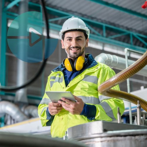 technician engineer working to maintenance a construction equipment industry, production technology in plant factory, man working to safety control system in manufacturing product factory